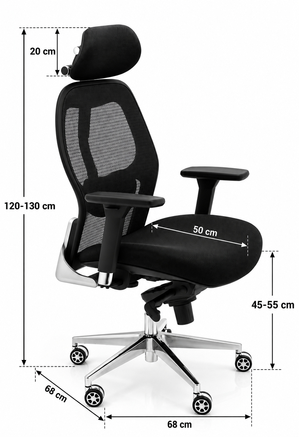 Modern High-Back Ergonomic Mesh Office Chair
