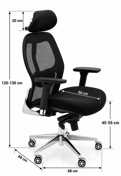 Modern High-Back Ergonomic Mesh Office Chair