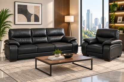 Modern 3-Seater Sofa & Armchair Set