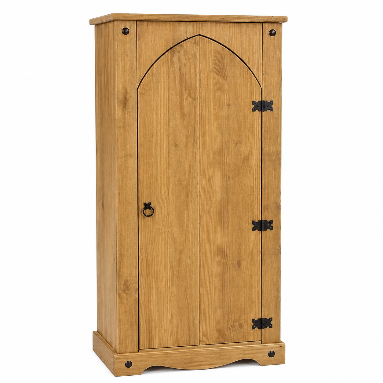 Solid Pine Wooden Single Door Corona Storage Cupboard