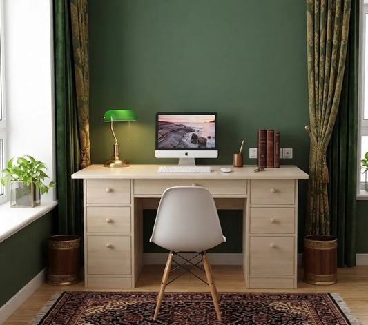 CYY Computer Desk,Home Office Desk Writing Desk Work Table With Storage Drawers Executive Large Storage Space,120 * 45 * 71CM Study Writing Desk Easy Assembly PC Laptop Notebook Workstations