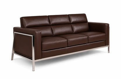 Modern 3-Seater Sofa with Cushioned Backrest