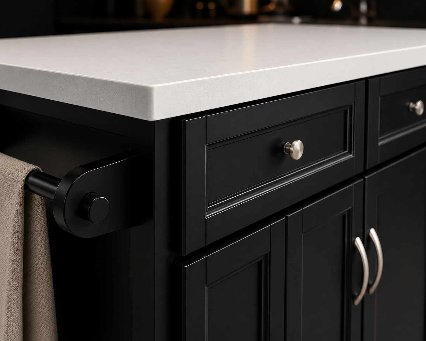Extendable Kitchen Storage Trolley Kitchen Cabinet Cupboard Sideboard Kitchen Island