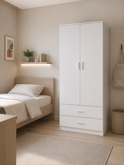 Panana 2 Door 2 Drawer Wardrobe