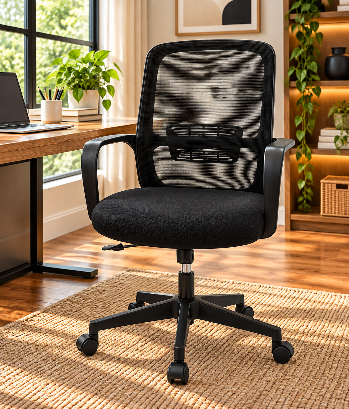 Modern Black Mesh Ergonomic Office Chair