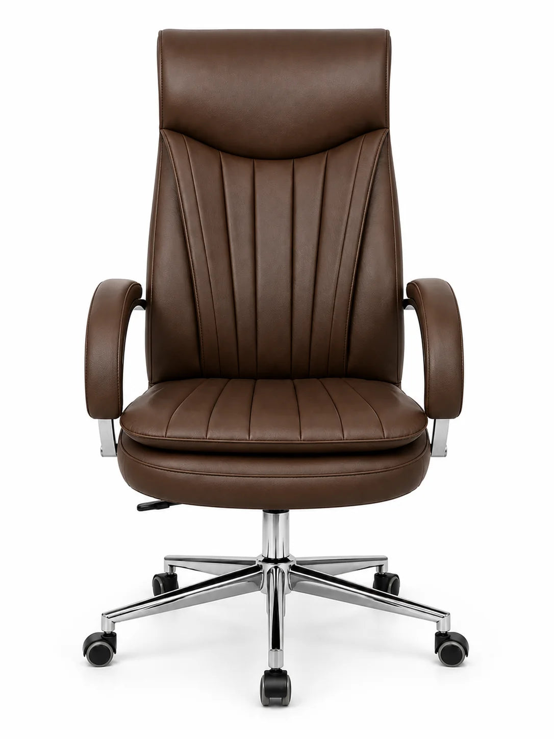 Contemporary High-Back Executive Office Chair with Padded Headrest