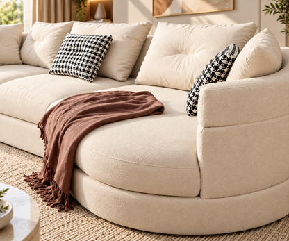 Modern Curved Sectional Sofa