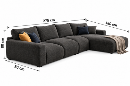 Modern L-Shaped Sectional Sofa