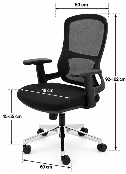 Modern Black Ergonomic Mesh Office Chair