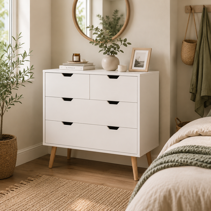 Buffet Server Storage Cabinet Chipboard Sideboard, Concrete Grey