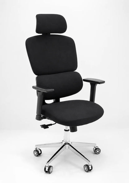 Modern High-Back Padded Office Chair with Adjustable Headrest