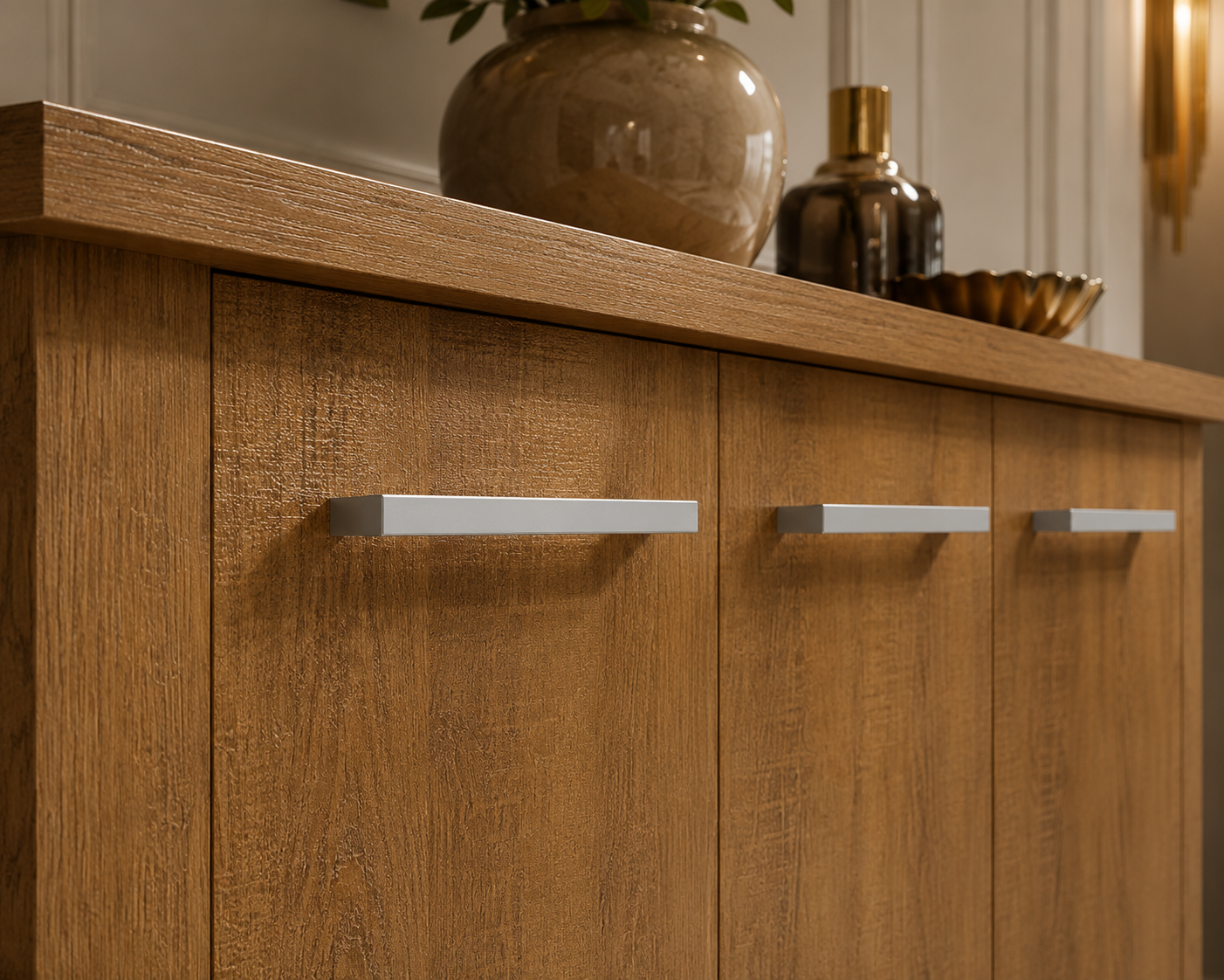 Buffet Sideboard with 3 Doors, Dining Room Furniture