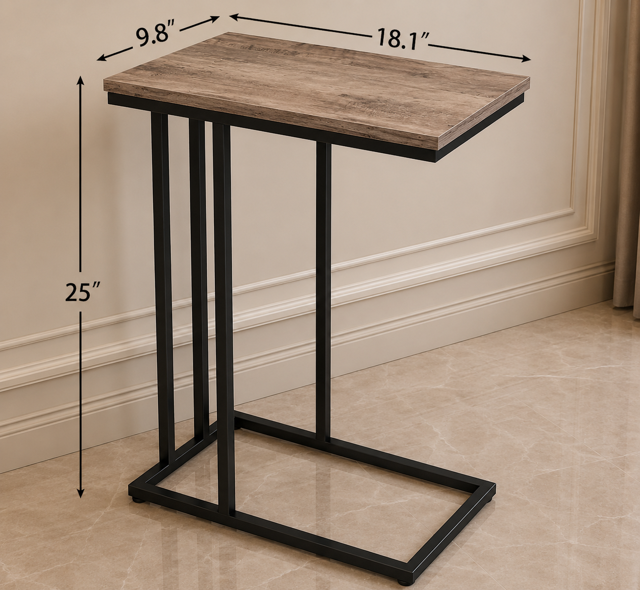 Modern C-Shaped Side Tables
