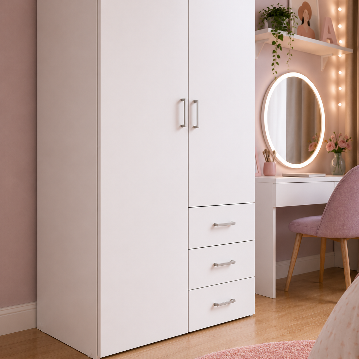 Wardrobe with 2 Doors