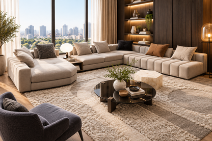 Modern U-Shaped Sectional Sofa