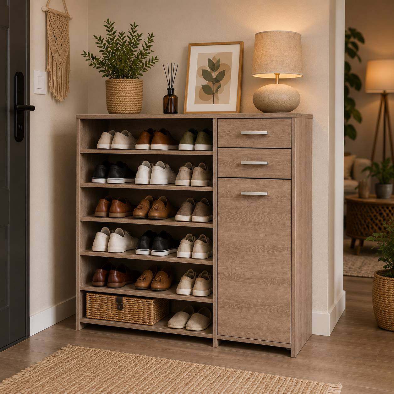 Ifurniture Wooden Shoe Organizer