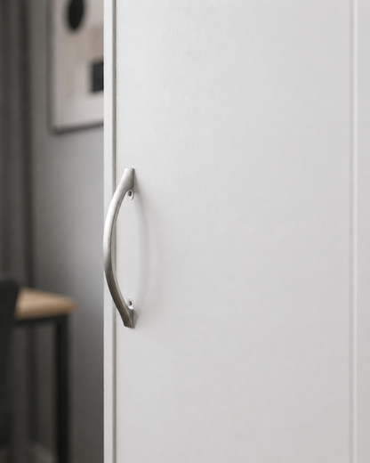 Tall Storage Cabinet with Adjustable Shelves – Freestanding Pantry & Utility Organizer, White