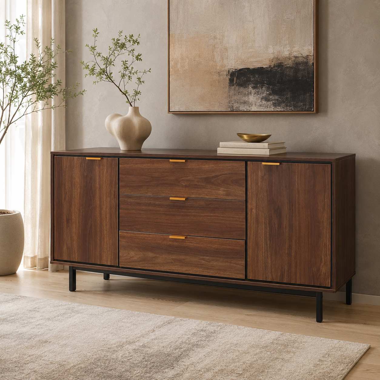 Credenza Portofino Buffet with Drawer