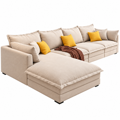 Modern L-Shaped Sectional Sofa