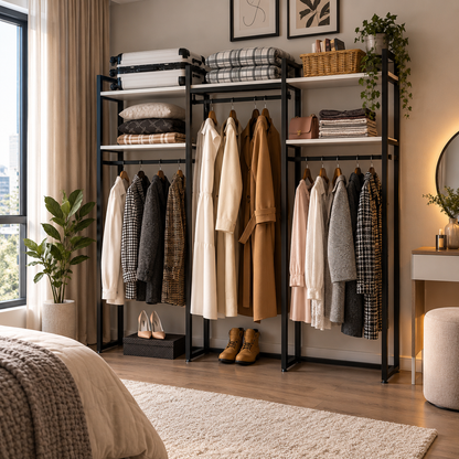 Heavy-Duty Freestanding Garment Rack