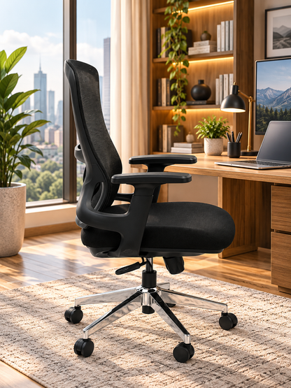 Modern Black Ergonomic Mesh Office Chair