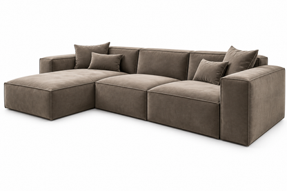 Modern L-Shaped Sectional Sofa with Chaise