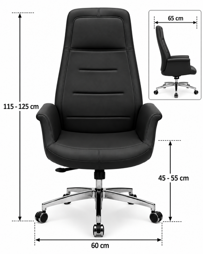 Premium High-Back Padded Office Chair