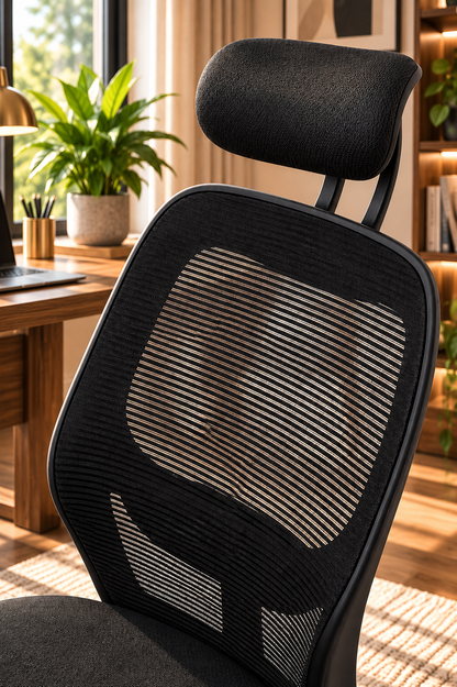 Ergonomic Mesh Office Chair with Adjustable Headrest