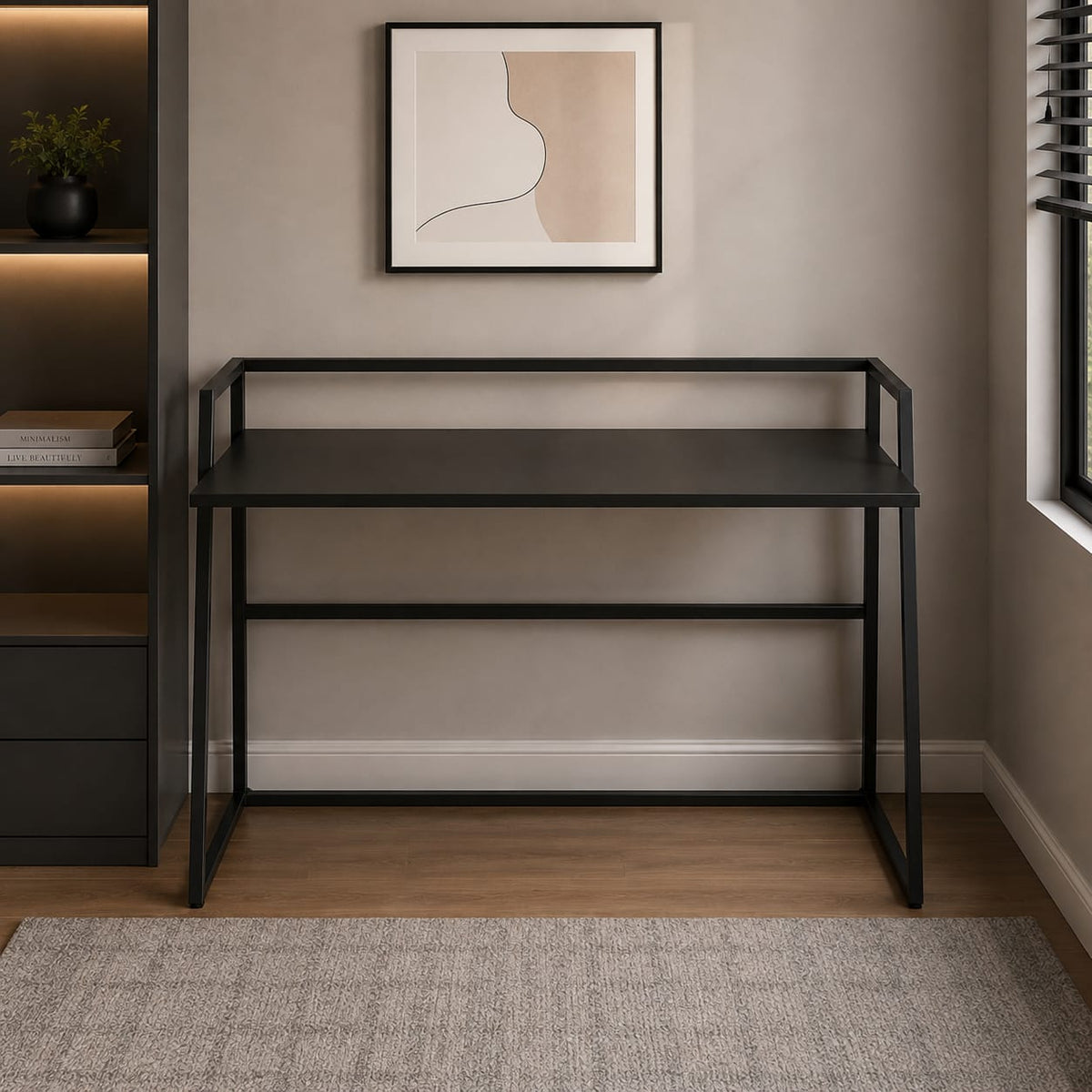 Modern Black Console Table