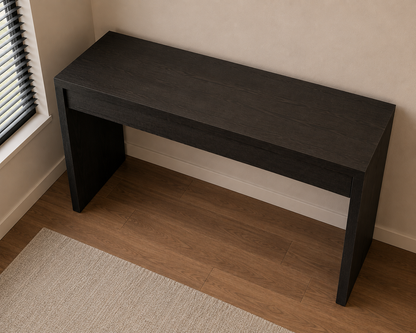 Convenience Concepts Northfield Hall Console Desk Table, 48(L) x 15.5(W) x 28"(H), Black