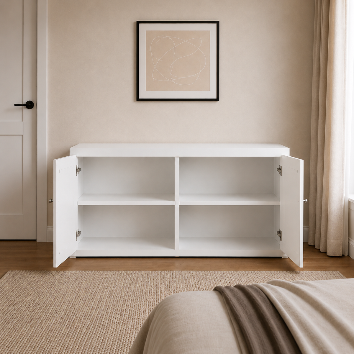 Modern 2-Door Storage Cabinet