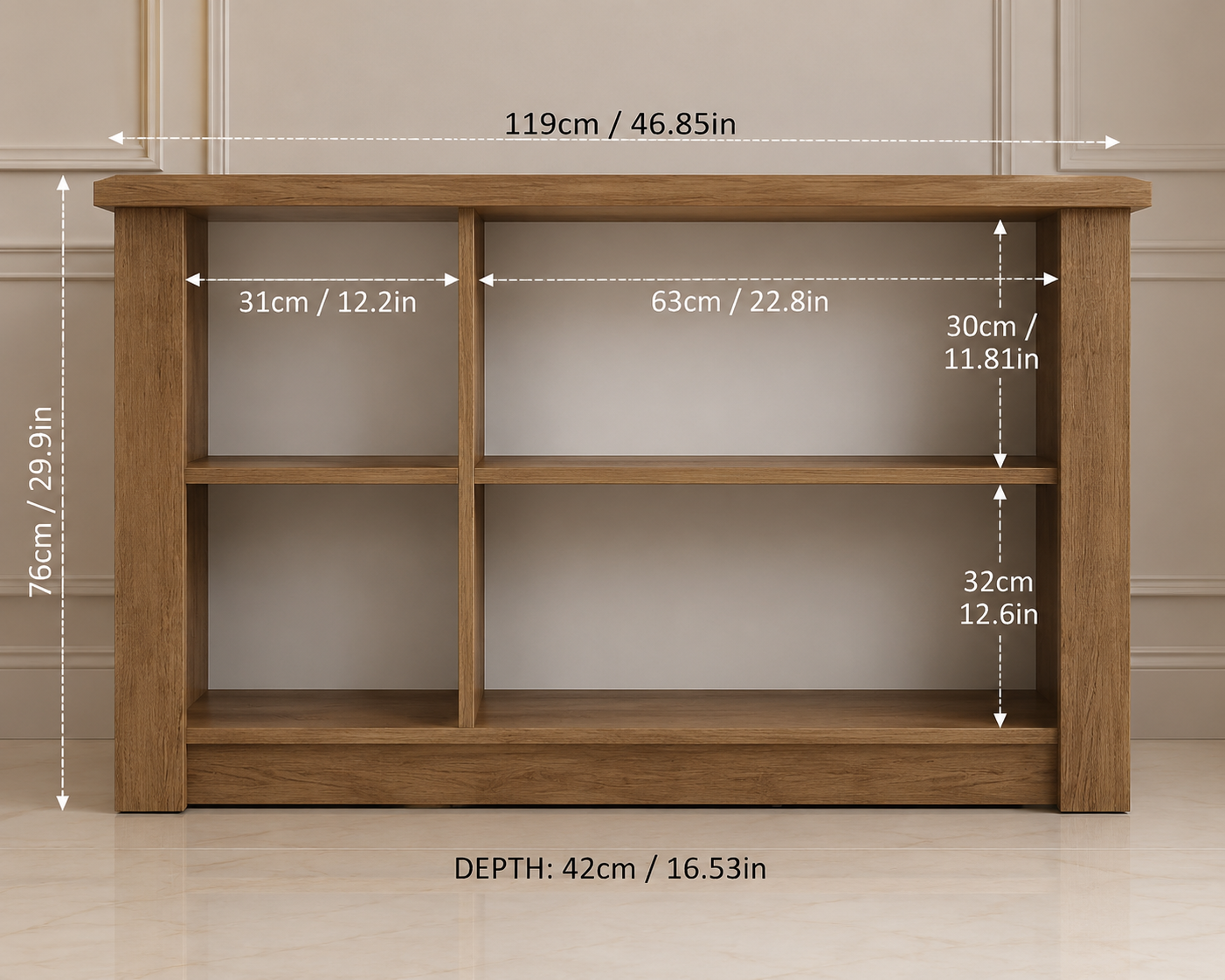 Buffet Sideboard with 3 Doors, Dining Room Furniture