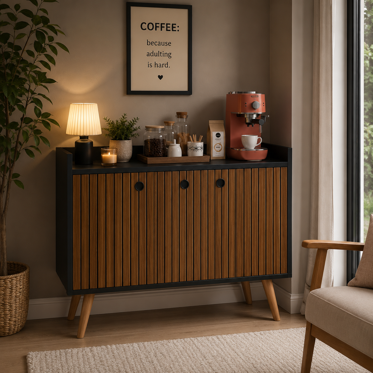 Wood Premier Buffet for Dining Room and Balcony