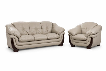 Elegant Curved Lounge Sofa & Armchair Set