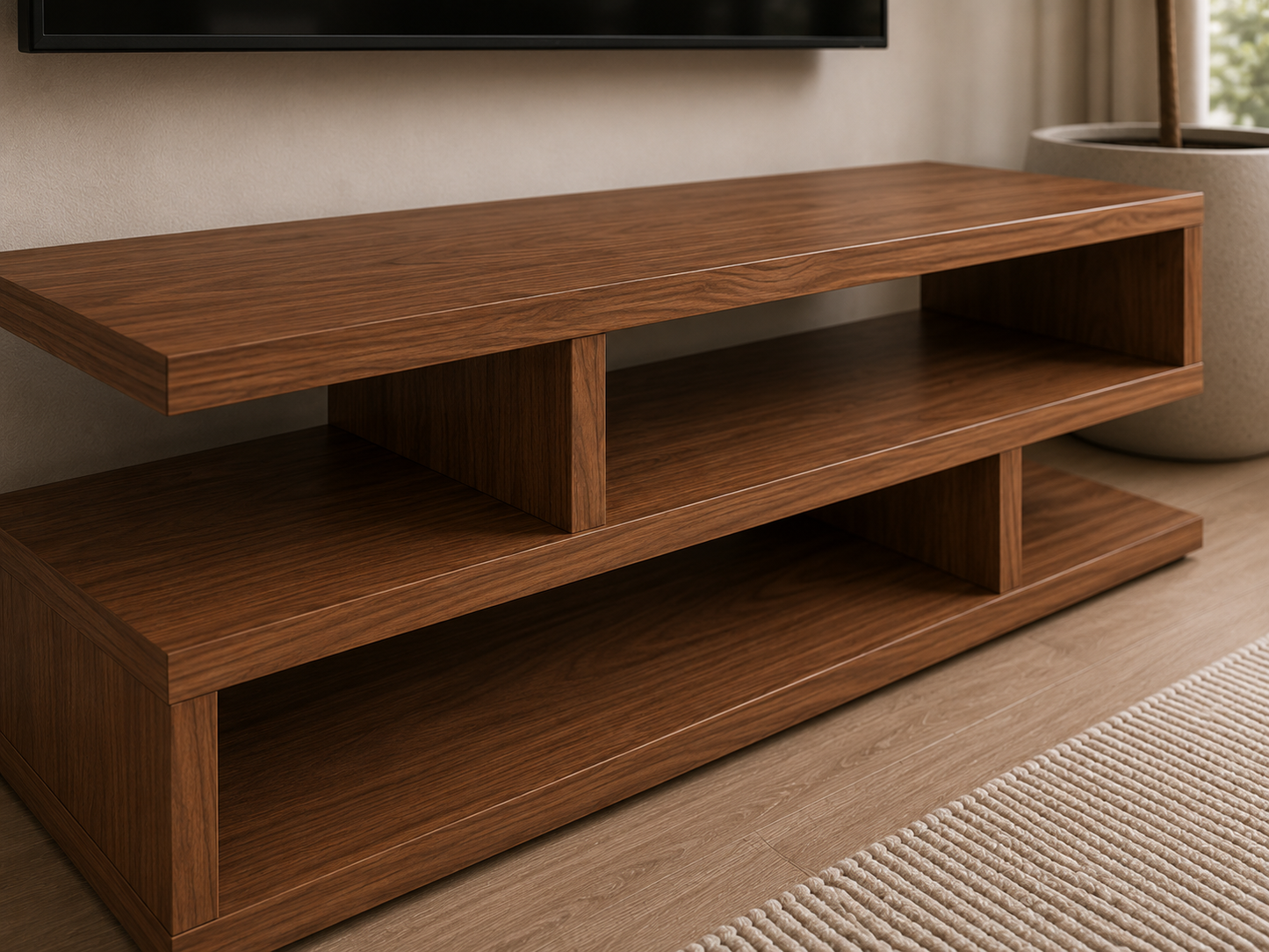 Riga Modern Tv Table Brown 120 Cm