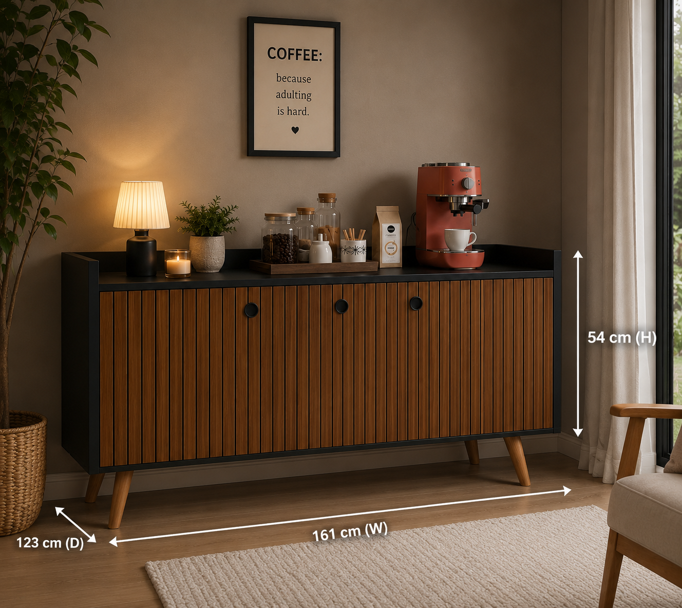 Wood Premier Buffet for Dining Room and Balcony