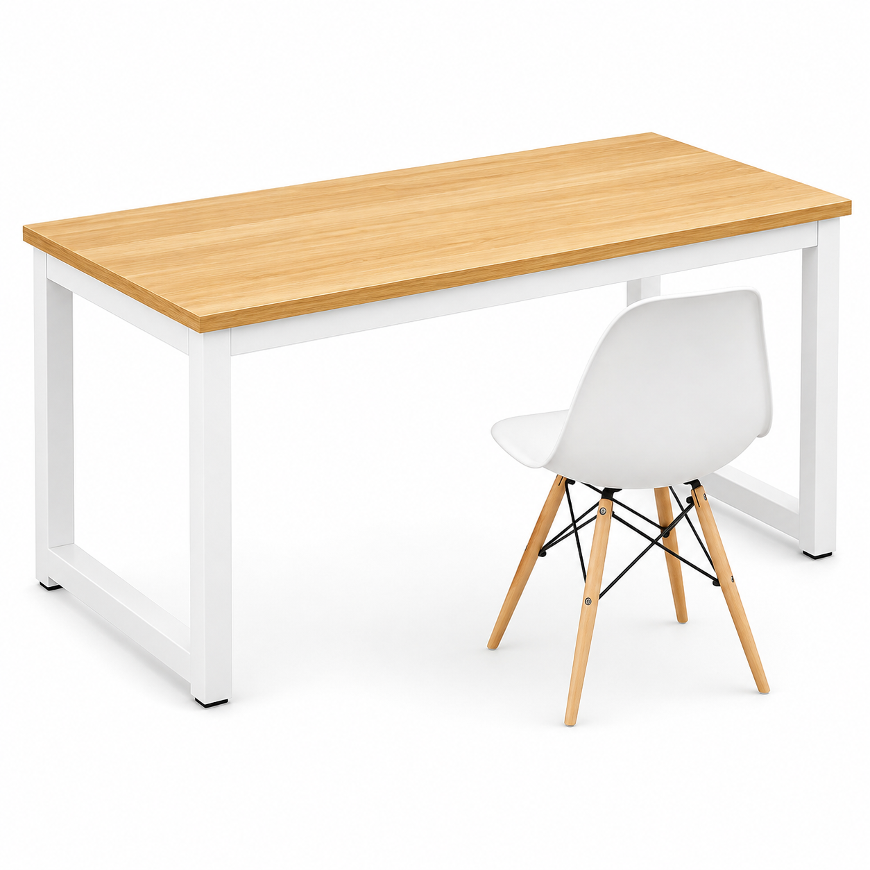 Metal Desk Wood Deck