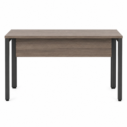 Industrial Style Wooden Office Desk with Sturdy Metal Legs