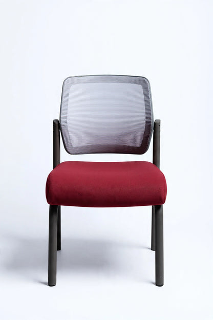 Modern Mesh Visitor Chair with Padded Seat