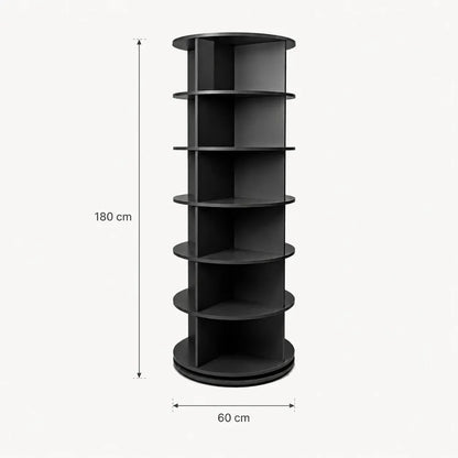 Modern  Rotating Corner Shelf Unit