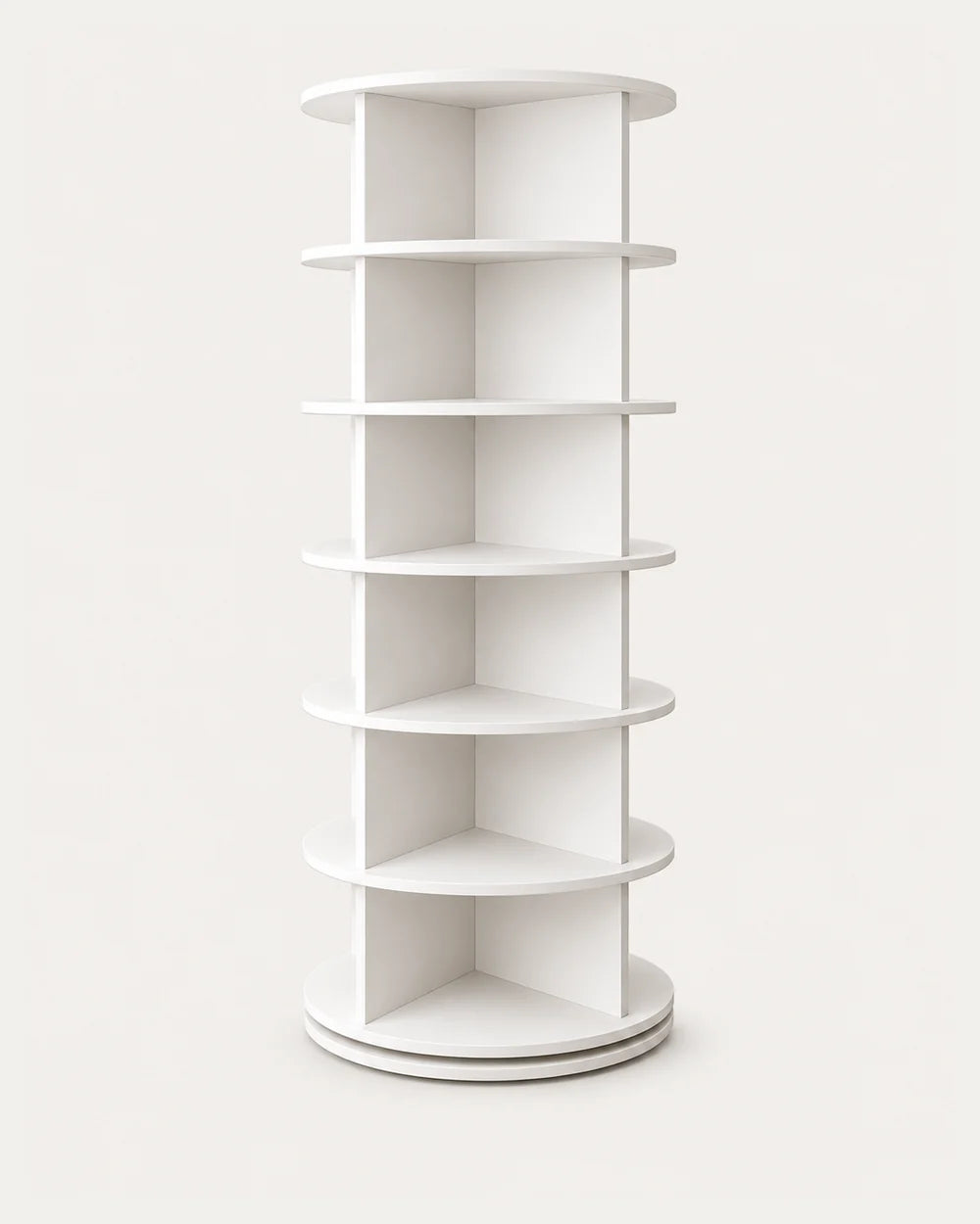 Modern  Rotating Corner Shelf Unit