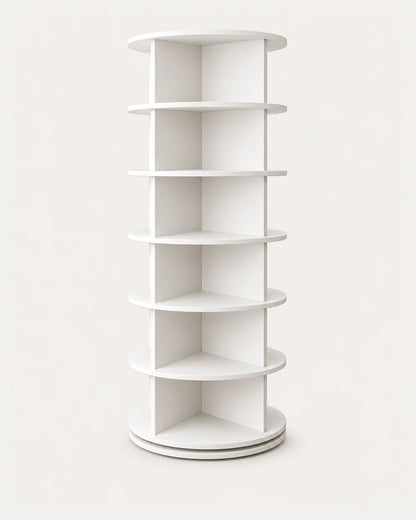 Modern  Rotating Corner Shelf Unit