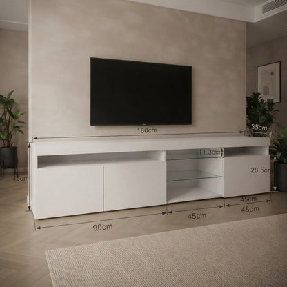 Modern TV Stand with 3 Storage Compartments
