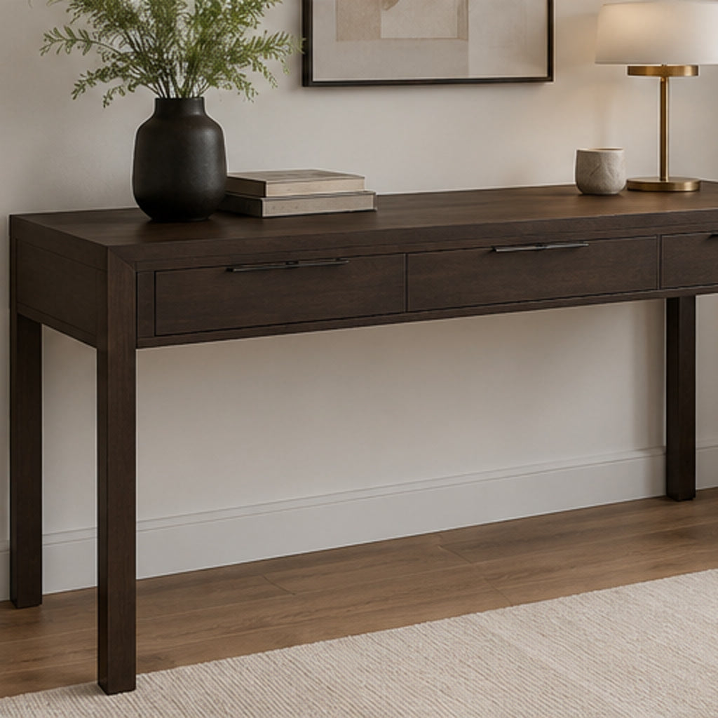 Hollander Solid Wooden Office Desk with 2 Drawers