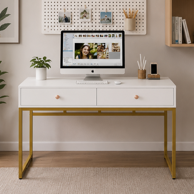 Modern Makeup Vanity Console Table