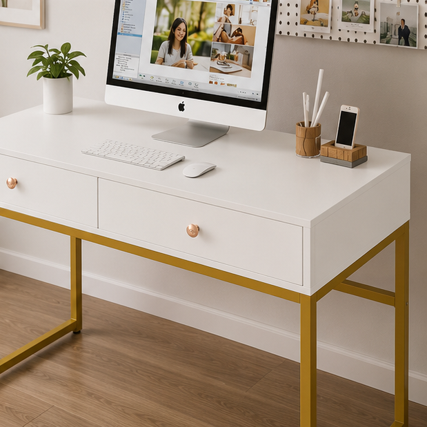 Modern Makeup Vanity Console Table