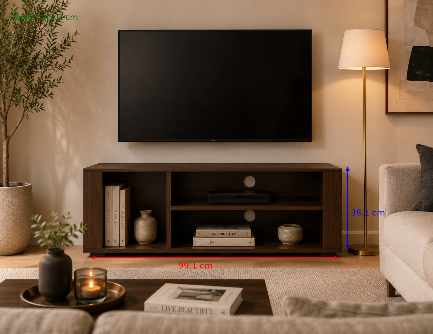 TV Table-Brown